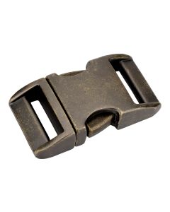 3/4 Inch Antique Brass Aluminum Side Release Buckles