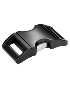 5/8 Inch Contoured Black Aluminum Side Release Buckles