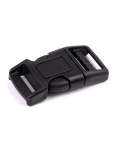 5/8 Inch black buckle on a white background