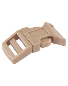 5/8 Inch Coyote Tan Economy Contoured Side Release Plastic Buckles