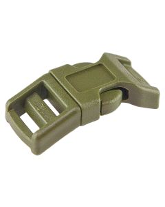 1/2 Inch Olive Drab Green Economy Contoured Side Release Plastic Buckles