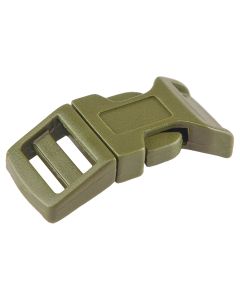5/8 Inch Olive Drab Green Economy Contoured Side Release Plastic Buckles