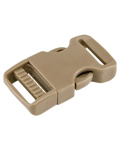 1 Inch Coyote Tan Economy Flat Side Release Plastic Buckles