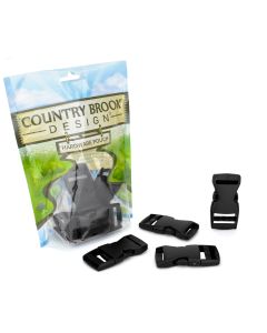1 Inch Black Flat Side Release Plastic Buckle