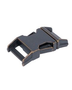 5/8 Inch Contoured Aged Bronze Side Release Buckles