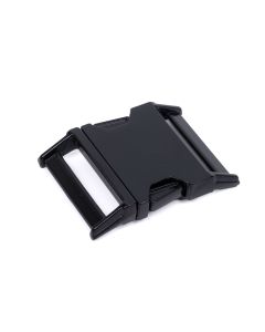 1 1/2 Inch Contoured Black Side Release Buckle