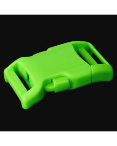1 Inch Hot Green YKK® Contoured Side Release Plastic Buckle