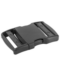 1 1/2 Inch YKK Flat Dual Adjustable Side Release Plastic Buckles