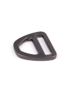 1 Inch Gunmetal Double Bar D-Ring