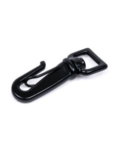 Black Powder Coated Gooseneck Snap Hook