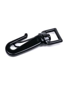 Black Powder Coated Gooseneck Snap Hook