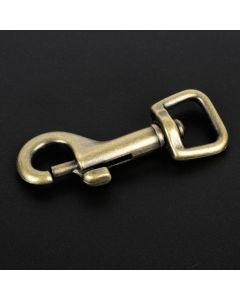 1/2 Inch Antique Brass Swivel Snap Hooks