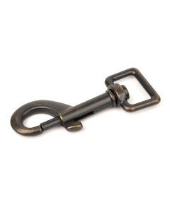 3/4 Inch Aged Bronze Swivel Snap Hooks - Secondary View
