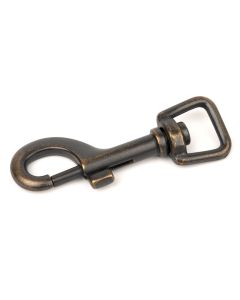 5/8 Inch Aged Bronze Swivel Snap Hooks