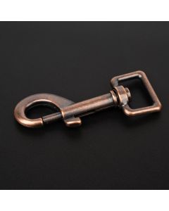 3/4 Inch Antique Copper Swivel Snap Hooks