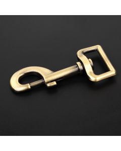 1 Inch Brushed Brass Swivel Snap Hooks
