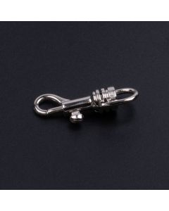 1/4 Inch Baby Snap Hook with a dark background