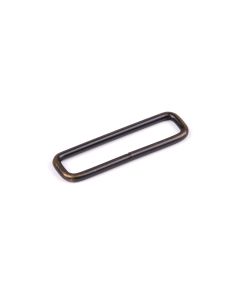 1 1/2 Inch Aged Bronze Rectangle Metal Keeper