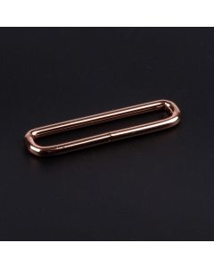 1 1/2 Inch Rose Gold Narrow Mouth Metal Keeper shown on a dark background