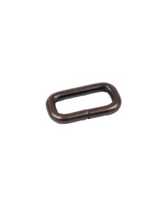 1 Inch Aged Bronze Heavy Welded Rectangle Ring