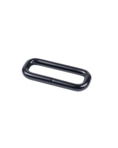 1 1/2 Inch Black Heavy Welded Rectangle Ring