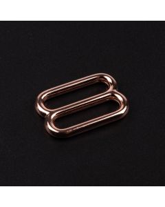 Metal tri-glide slides in rose gold 