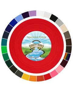 1 Inch Polypropylene (Polypro) Lightweight Webbing - Color Options