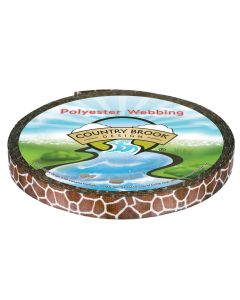 Irregular giraffe-style patch shapes outlined in white, creating a natural, organic look