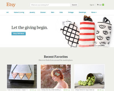 Etsy Screenshot