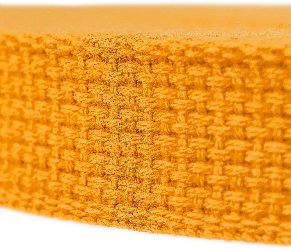 Gold 1 Inch Heavy Cotton Webbing